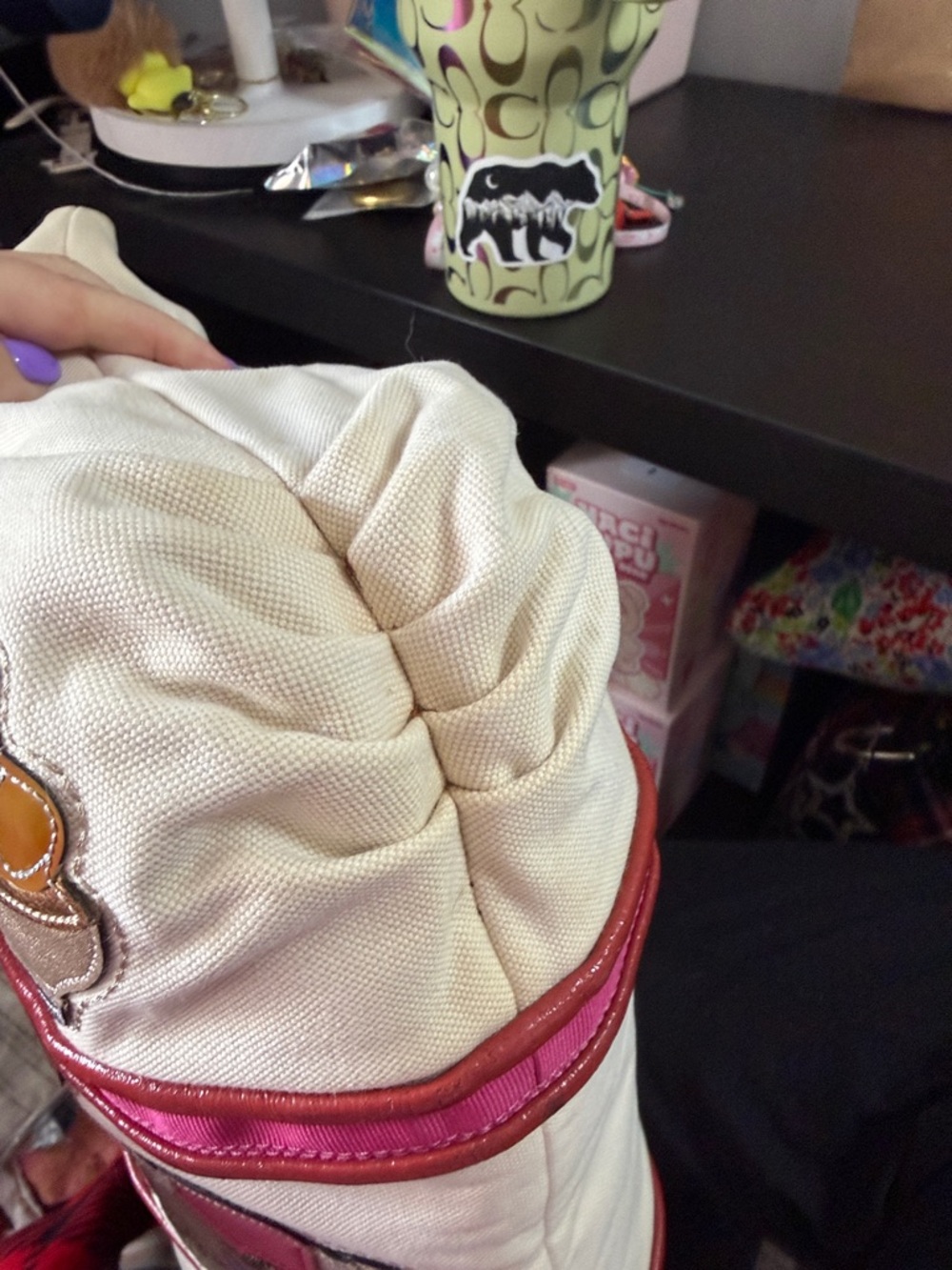 Coach Poppy Glam Sequin Patchwork Butterfly Tote - Picture 14 of 17